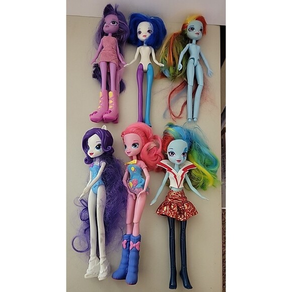 My Little Pony Equestria Girls doll Lot Figures MLP  6pcs - Picture 1 of 7